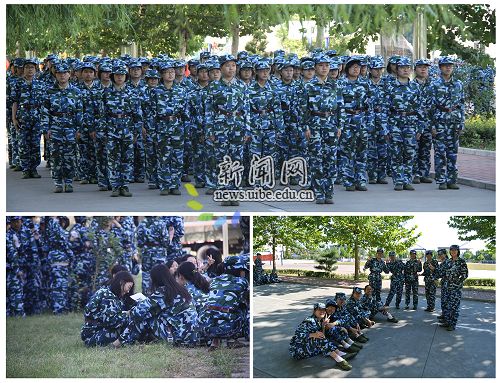 各方阵都在积极为即将到来的军训汇报演